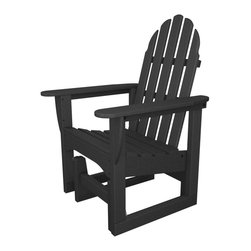 Classic Adirondack Glider Chair - Outdoor Gliders