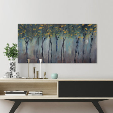 "Somber Forest II" Painting Print on Wrapped Canvas