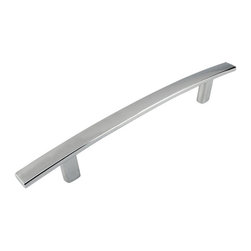 Door Corner - Cosmas 2363-128CH Polished Chrome 5&rdquo; CTC Subtle Arch Cabinet Pull - Cabinet And Drawer Handle Pulls