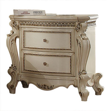 Acme Picardy Nightstand Antique Pearl