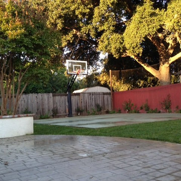 Eric H's Pro Dunk Gold Basketball System on a 25x27 in Sunnyvale, CA