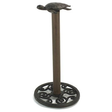 Cast Iron Sea Turtle Extra Toilet Paper Stand 13"