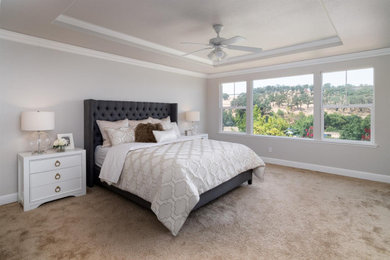Inspiration for a transitional bedroom remodel in Sacramento