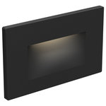 DALS Lighting - DALS Recessed Horizontal Step Light, Black - Inspiration will come in abundance once you try our LED accent step lights. Use them outdoors on your deck or on the stairs inside of your home. You will be truly impressed by the effect!