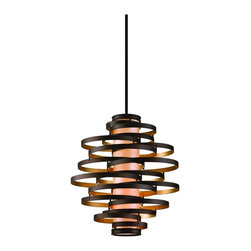 Corbett Lighting - Corbett Lighting Pendant Vertigo and Gold Leaf - Ceiling Lighting