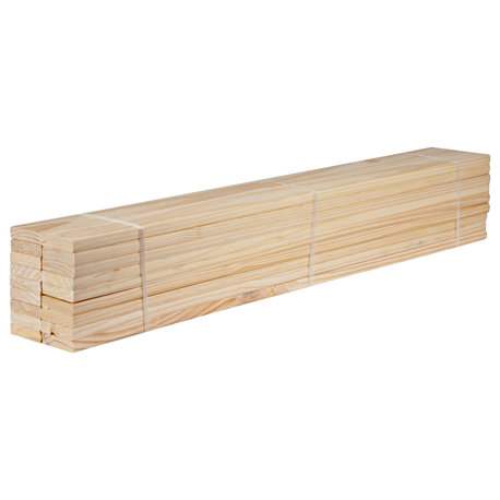 100% Solid Pine Wood Twin Slats by Palace Imports, Bundle of 18