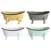 Metal Bathtub Soap Dishes (Set of 4 Colors)