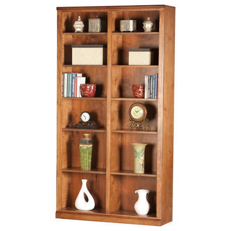 1-Shelf Tall Double Wide Bookcase (Midnight Blue)