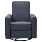 Abbyson - Hampton Swivel Glider Recliner - Comfortably rock your baby to sleep in this chair. A classic fabric upholstery effortlessly blends with a variety of decor themes making it perfect for both boy and girl nurseries. With fully padded recliner leg support, sinuous spring suspension and generously padded arms, back, and seat, this chair is sure to put you to sleep along with your child.