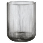 blomus - Ven Hurricane Lamp Candle Holder Small, Smoke Glass - The blomus VEN Hurricane Lamp Candle Holder Small is a mouth blown, colored glass design handcrafted by experienced glassblowers.