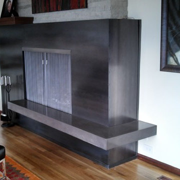Mount Hood Cabin Fireplace Hearth