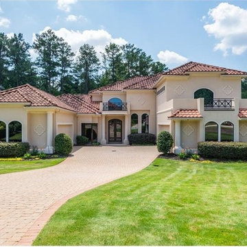 Mediterranean Inspired, Contemporary Home Build | Home Theatre & Pool