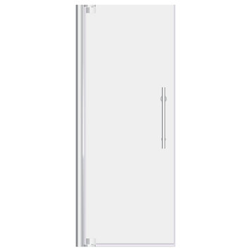LessCare ULTRA-G Pivot Clear Glass Pivot Shower Doors, Chrome, 29-30"x72"
