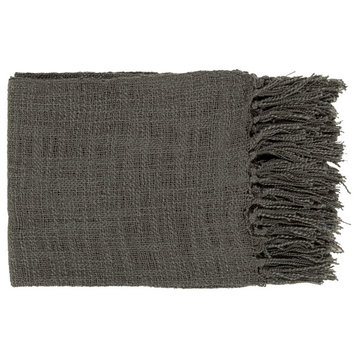 Tilda TID-001 59"x51" Throw Blanket, Charcoal