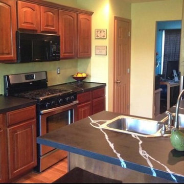 Faux soap stone counter top