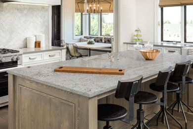 Design ideas for a kitchen in Adelaide with granite benchtops.