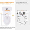 Bidet Toilet Seat, Temp Controlled Wash and Warm Air Dry, Elongated