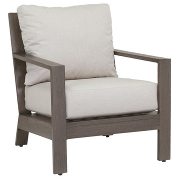 Laguna Club Chair With Cushions, Canvas Flax