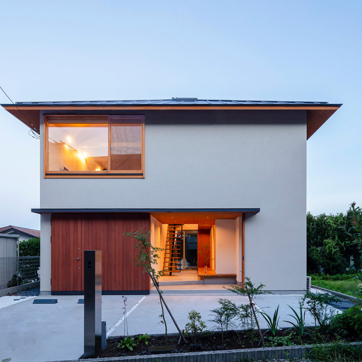 和モダンなおしゃれな家の外観の画像 75選 - 2026 年 7月 | Houzz (ハウズ)