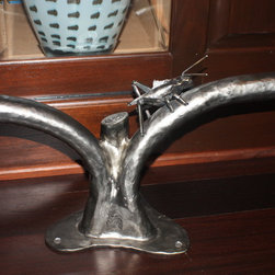 Hand Forged Office table base and bar - Products
