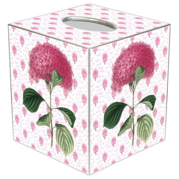 TB2438-Pink Hydrangea Tissue Box Cover