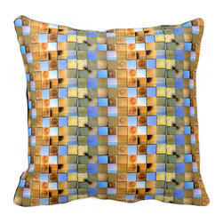 Tomova Jai Designs - Cali Collection-Toasted CaliMex Decorative Pillow, Dark - Decorative Pillows