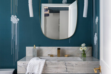 Example of a trendy home design design in San Francisco
