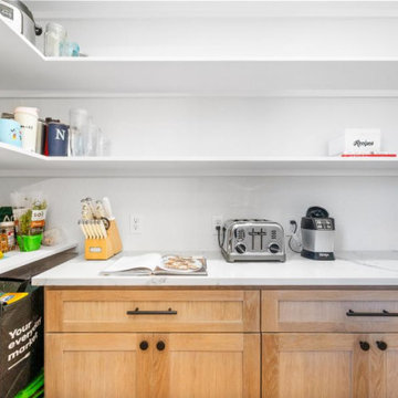 Modern Pantry Redesign with Custom Shelving and Optimized Storage Solutions