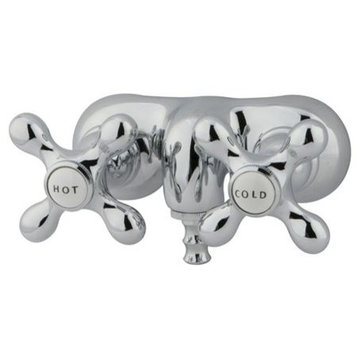 Elements Of Design DT0421AX Double Handle Wall Mounted Clawfoot - Chrome