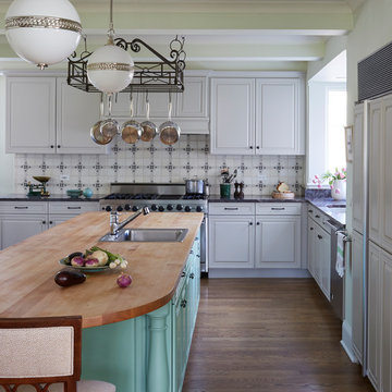 European Style Kitchen Update in Lake Forest