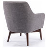 Paris Accent Chair in Ashen Gray Woven Polyester Performance Fabric