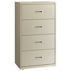 Shop Houzz | Euro Style Euro Style Gilbert File Cabinet, Lacquer ... - Hirsh 4-Drawer Lateral File Cabinet in Light Gray