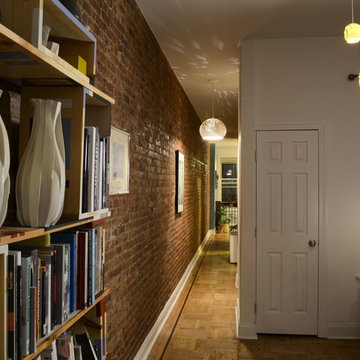 Extra large Claylight Pendant and Spike Pendants in a Brooklyn apt.