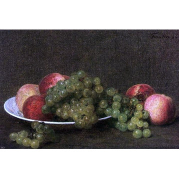 Henri Fantin-Latour Peaches and Grapes, 18"x27" Wall Decal