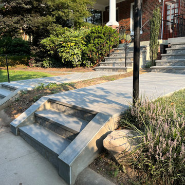 Running Bond Blue & Diamond Pattern Full Color Flagstone Walkways- Tenleytown DC