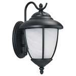 Sea Gull Lighting - Sea Gull Lighting 84050-185 Yorktowne - One Light Wall Lantern - Forged iron finish in die-cast aluminum with swirlYorktowne One Light  Forged Iron-Swirled  *UL Approved: YES Energy Star Qualified: n/a ADA Certified: n/a  *Number of Lights: Lamp: 1-*Wattage:100w 1 medium 100w bulb(s) *Bulb Included:No *Bulb Type:1 medium 100w *Finish Type:Forged Iron
