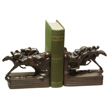 3 Racehorse Bookends