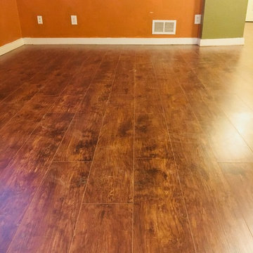 Laminate flooring installation in basement