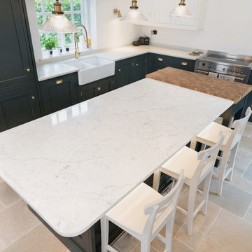 Noble Carrera Marble effect Quartz - Farnham, Bishop's Stortford