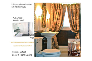 Before and After Powder Room