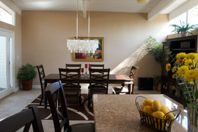 Example of a 1960s kitchen design in Los Angeles