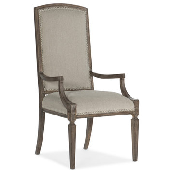 Woodlands Arched Upholstered Arm Chair