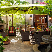outdoor fireplace
