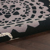 Waverly Sun N' Shade Floral Black 5'3" x 7'5" Indoor Outdoor Area Rug