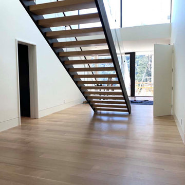 Rift & Quartered White Oak installed and stained in place