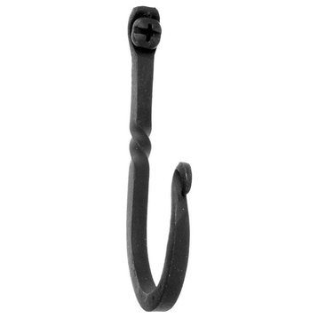 Acorn Manufacturing AM9P 3-1/2" Colonial Hand Forged Utility Hook - Black