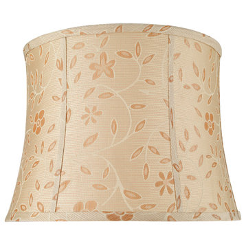 30023 Bell Shape Spider Lamp Shade, Gold, 16" wide, 14"x16"x12"