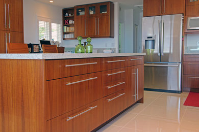 Photo of a contemporary kitchen in Hawaii.