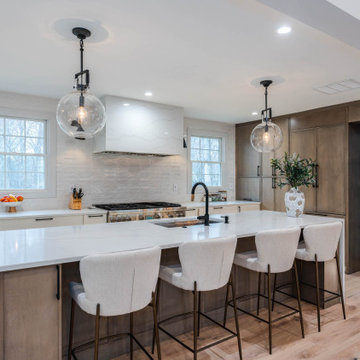 Sleek Elegance: Slim Shaker Cabinet Kitchen Renovation