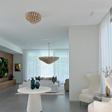 Hibiscus Island Open Concept Living Room Design